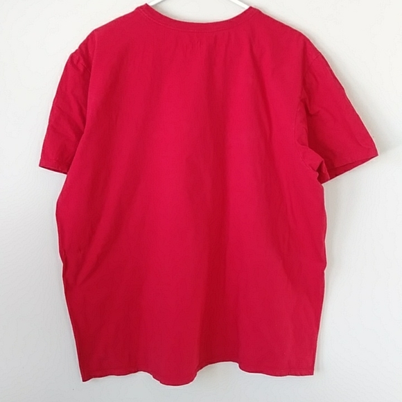 Nike Athletic Cut Crew Neck Tee Shirt XXL Red - Picture 4 of 9